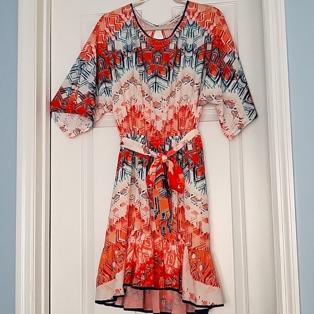 Jealous Tomato, medium, Orange print dress